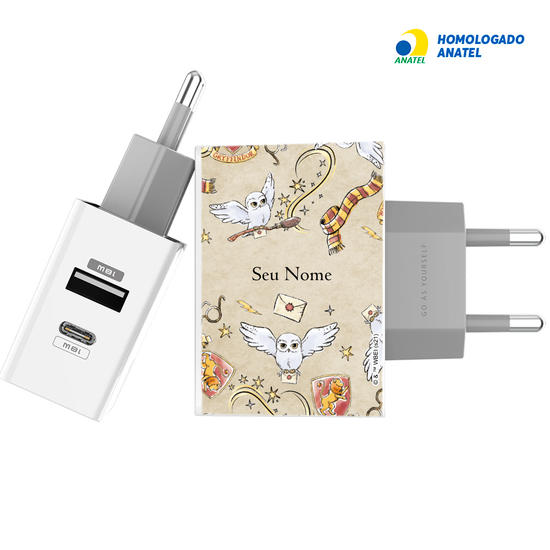 Carregador Turbo Power 18W Gocase - Iphone / Android - Itens Grifinória