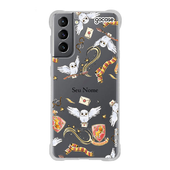 Capinha para celular Harry Potter - Itens Grifinória Clean Capinha para celular Harry Potter - Itens Grifinória Clean