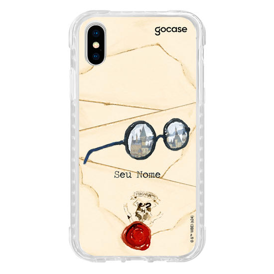 Capinha para celular  Harry Potter - Óculos Castelo