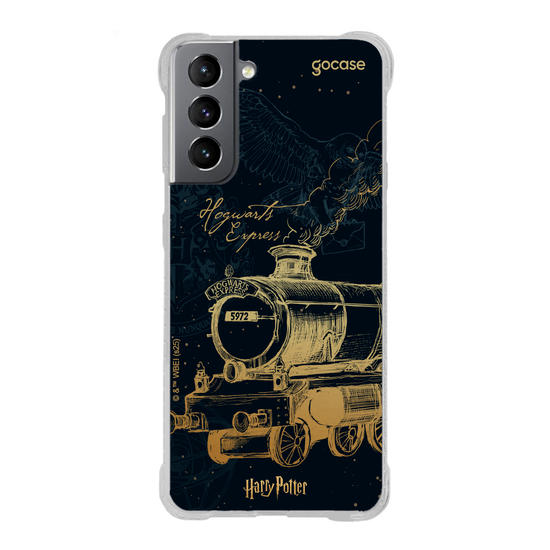 Capinha para celular  Harry Potter - Hogwarts Express Gold