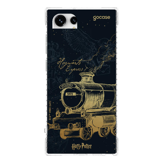 Capinha para celular  Harry Potter - Hogwarts Express Gold