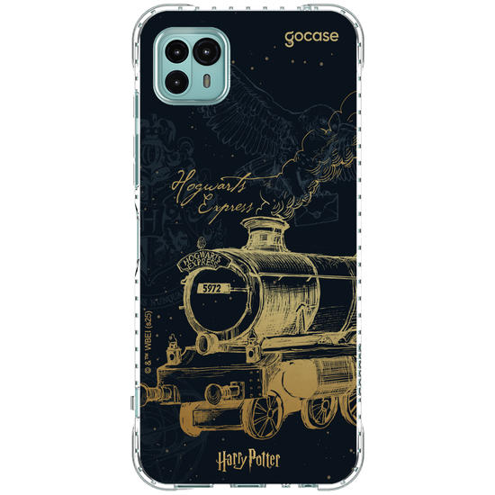 Capinha para celular  Harry Potter - Hogwarts Express Gold