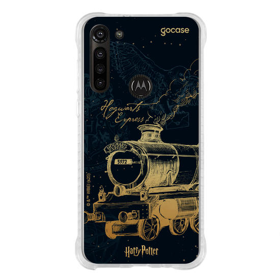 Capinha para celular  Harry Potter - Hogwarts Express Gold