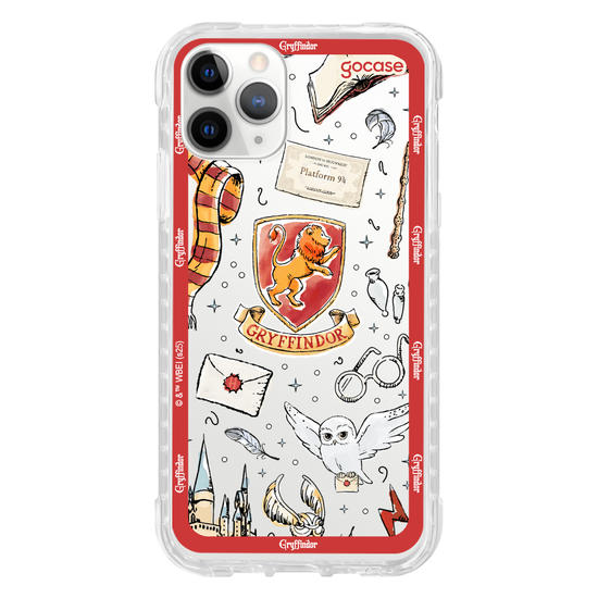 Capinha para celular  Harry Potter - Grifinória: Patches em Aquarela