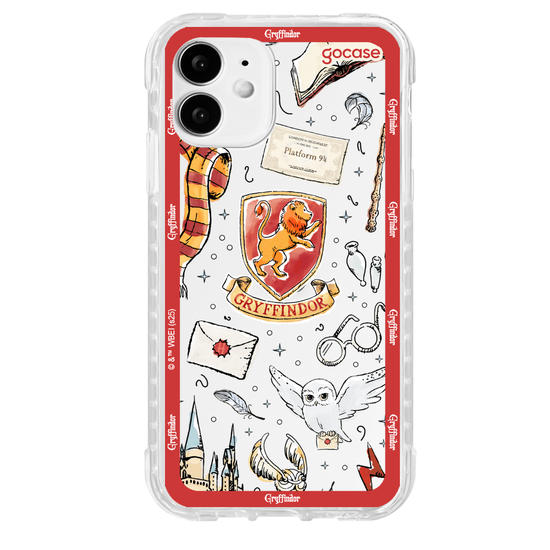 Capinha para celular  Harry Potter - Grifinória: Patches em Aquarela