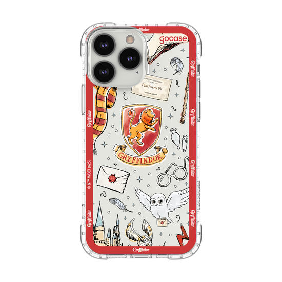 Capinha para celular  Harry Potter - Grifinória: Patches em Aquarela