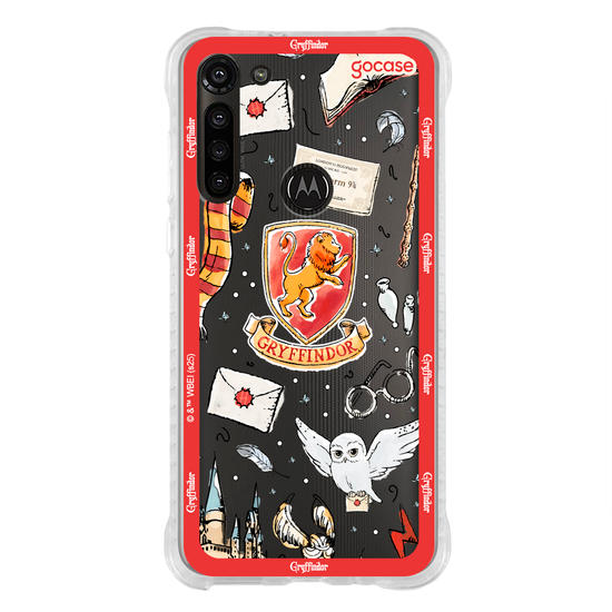 Capinha para celular  Harry Potter - Grifinória: Patches em Aquarela