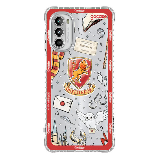 Capinha para celular  Harry Potter - Grifinória: Patches em Aquarela