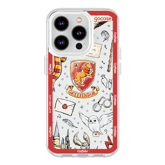 Capinha para celular  Harry Potter - Grifinória: Patches em Aquarela