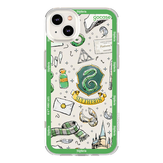 Capinha para celular  Harry Potter - Sonserina: Patches em Aquarela