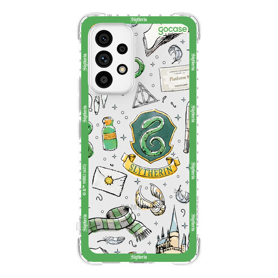 Capinha para celular  Harry Potter - Sonserina: Patches em Aquarela