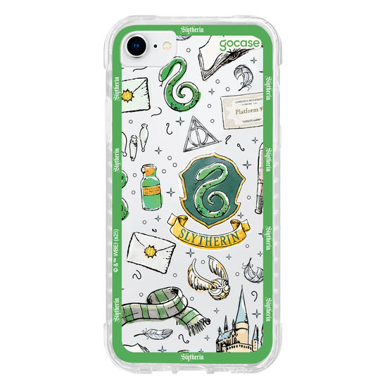 Capinha para celular  Harry Potter - Sonserina: Patches em Aquarela