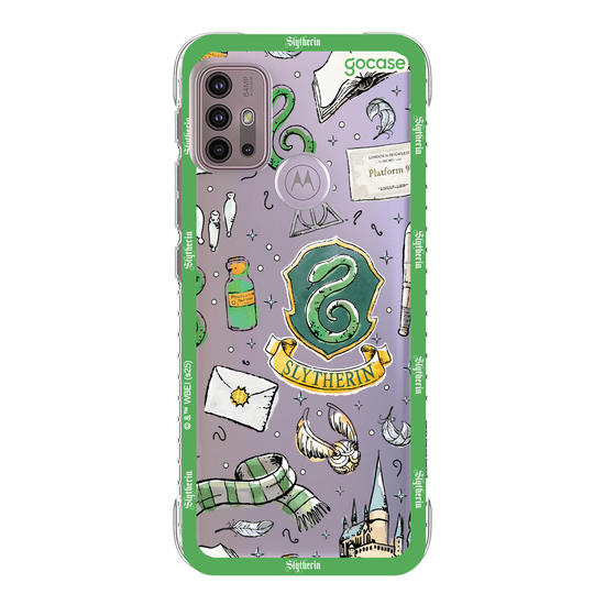 Capinha para celular  Harry Potter - Sonserina: Patches em Aquarela