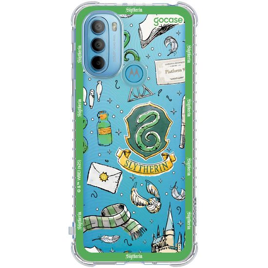 Capinha para celular  Harry Potter - Sonserina: Patches em Aquarela