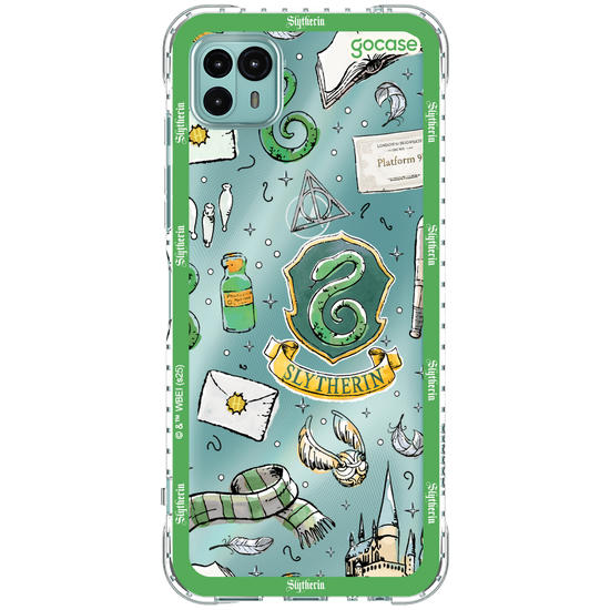 Capinha para celular  Harry Potter - Sonserina: Patches em Aquarela