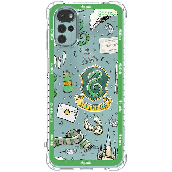 Capinha para celular  Harry Potter - Sonserina: Patches em Aquarela