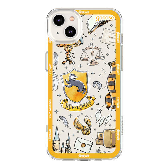Capinha para celular  Harry Potter - Lufa-Lufa: Patches em Aquarela