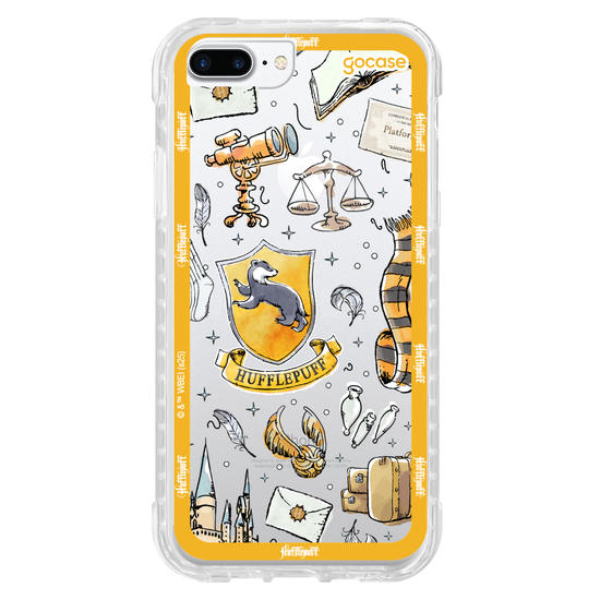 Capinha para celular  Harry Potter - Lufa-Lufa: Patches em Aquarela