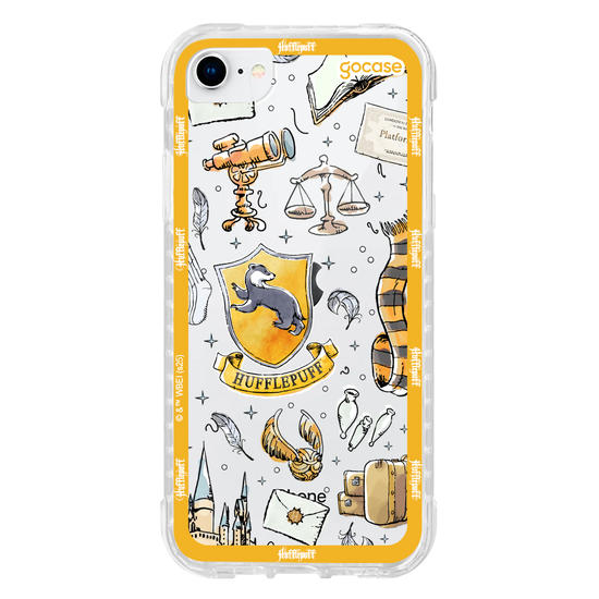 Capinha para celular  Harry Potter - Lufa-Lufa: Patches em Aquarela