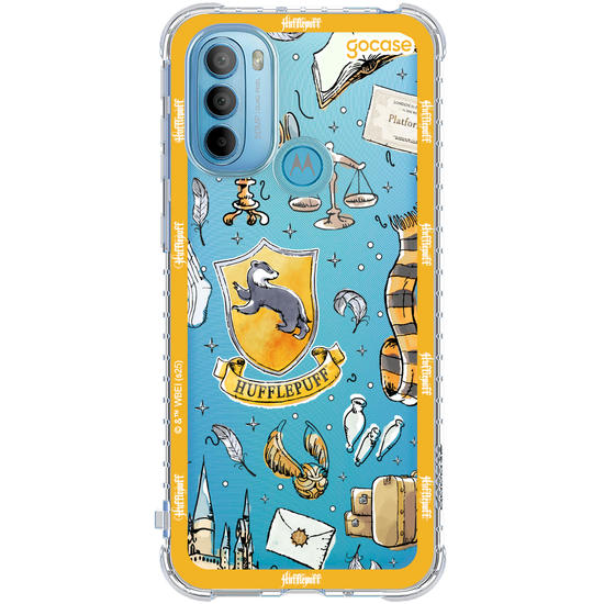 Capinha para celular  Harry Potter - Lufa-Lufa: Patches em Aquarela