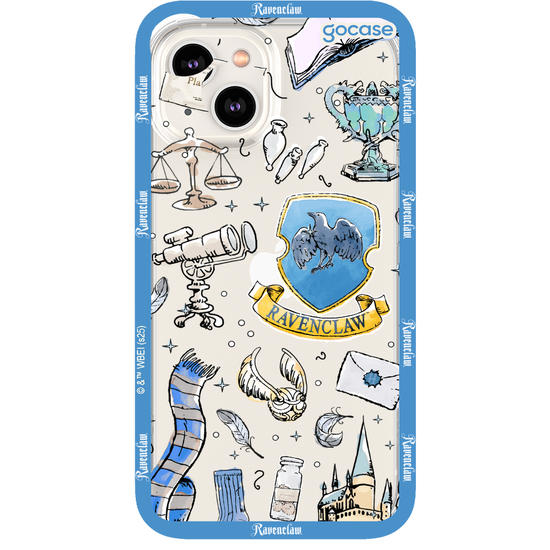 Capinha para celular  Harry Potter - Corvinal: Patches em Aquarela