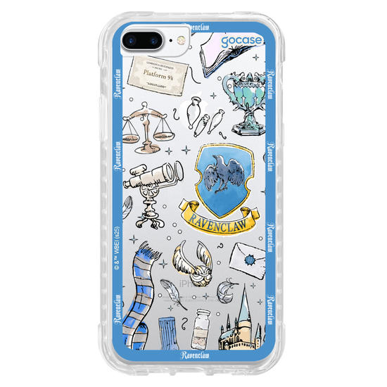 Capinha para celular  Harry Potter - Corvinal: Patches em Aquarela