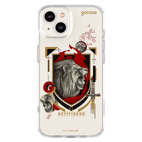 Capinha para celular  Harry Potter - Hogwarts - Escudo Dark Grifinória