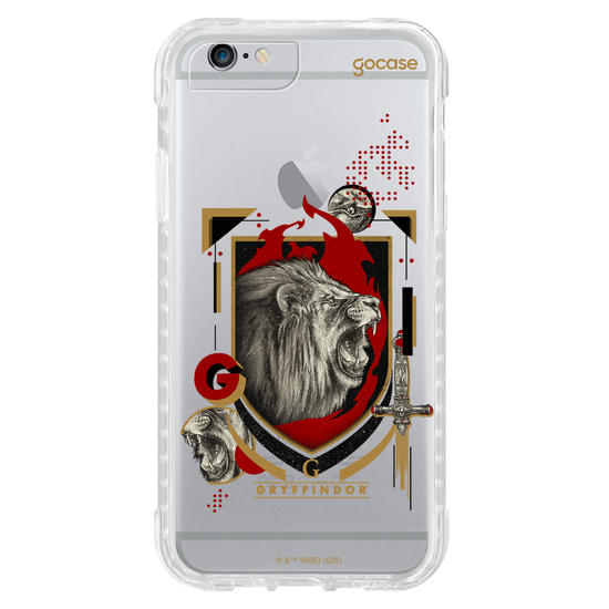 Capinha para celular  Harry Potter - Hogwarts - Escudo Dark Grifinória