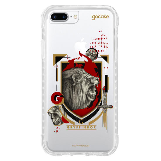 Capinha para celular  Harry Potter - Hogwarts - Escudo Dark Grifinória