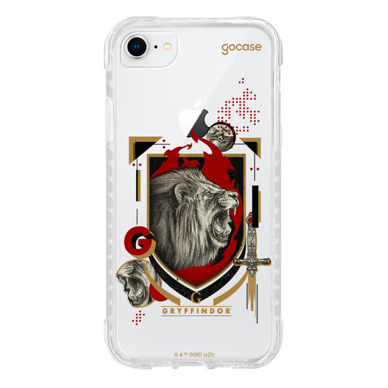 Capinha para celular  Harry Potter - Hogwarts - Escudo Dark Grifinória