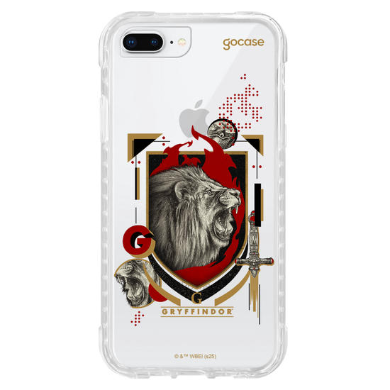 Capinha para celular  Harry Potter - Hogwarts - Escudo Dark Grifinória