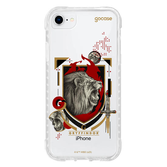 Capinha para celular  Harry Potter - Hogwarts - Escudo Dark Grifinória