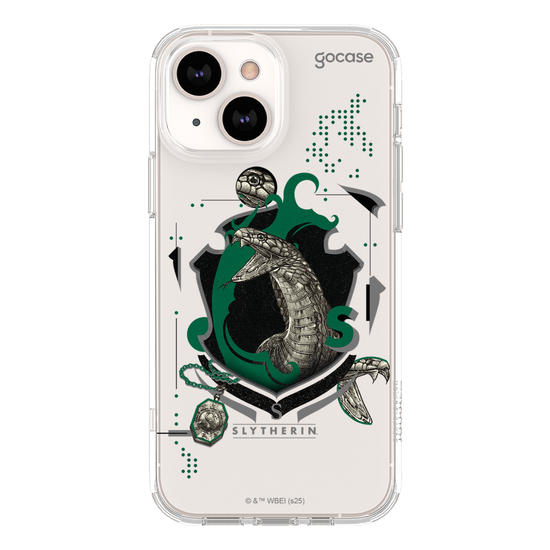 Capinha para celular  Harry Potter - Hogwarts - Escudo Dark Sonserina