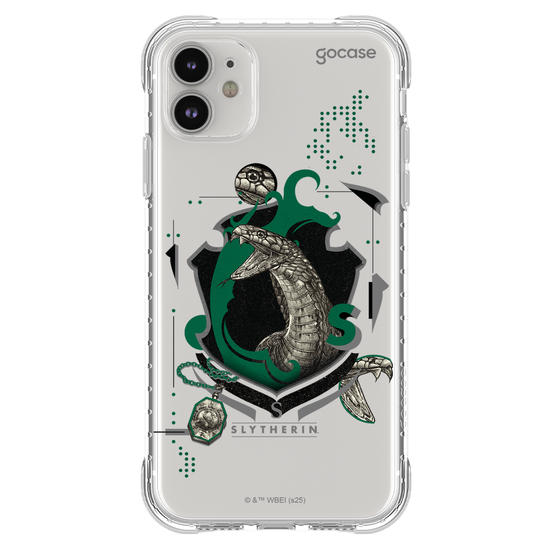 Capinha para celular  Harry Potter - Hogwarts - Escudo Dark Sonserina