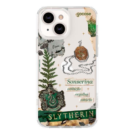Capinha para celular Harry Potter - Sonserina Colagem