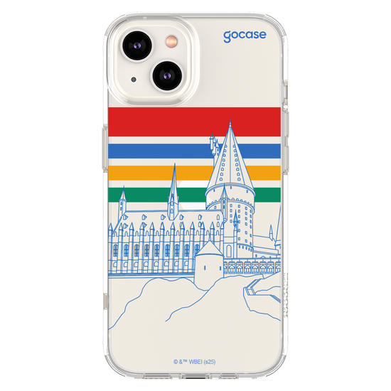 Capinha para celular  Harry Potter - Castelo Lineart