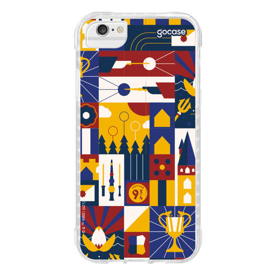 Capinha para celular Harry Potter - Mosaico Hogwarts