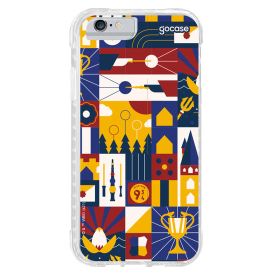 Capinha para celular Harry Potter - Mosaico Hogwarts