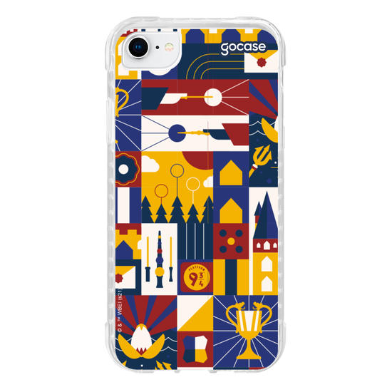 Capinha para celular Harry Potter - Mosaico Hogwarts