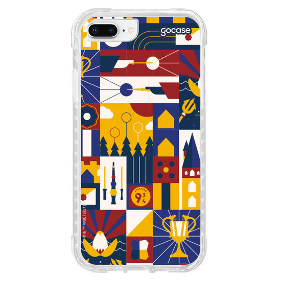 Capinha para celular Harry Potter - Mosaico Hogwarts
