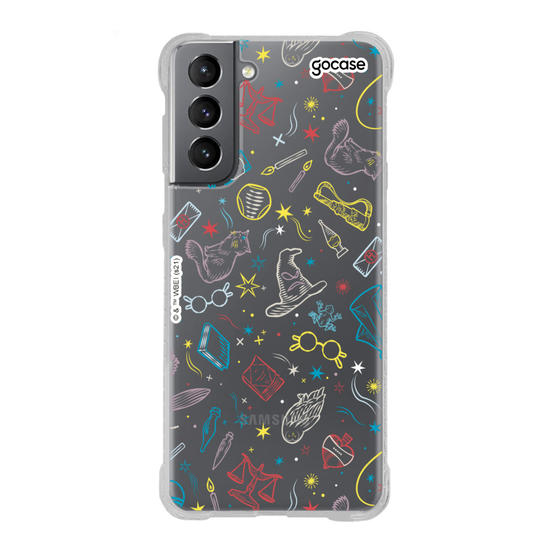 Capinha para celular Harry Potter - Ícones Magia Clean