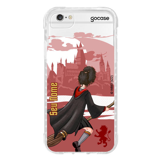 Capinha para celular Harry Potter - Garota Sobrevoando Hogwarts