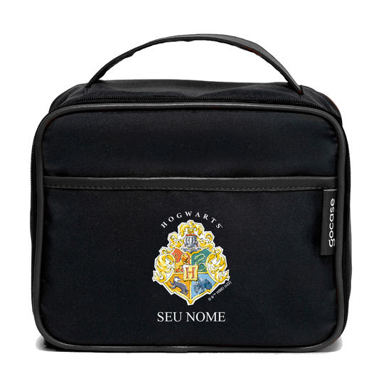  Lancheira Térmica Midi Preta - Harry Potter - Casas Hogwarts