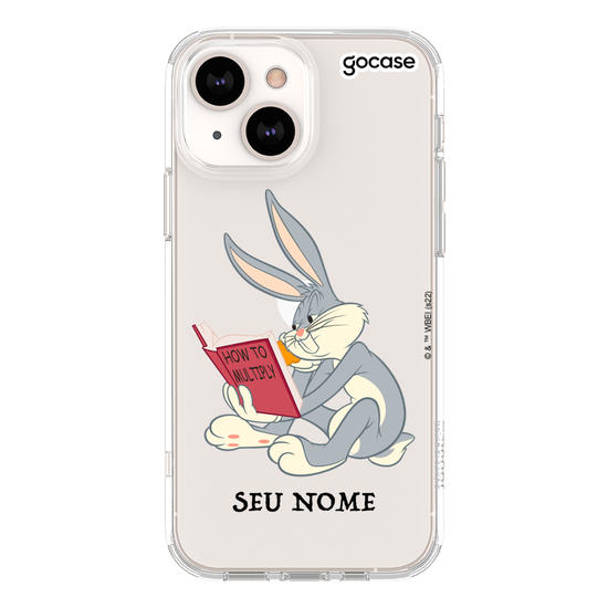 Capinha para celular Looney Tunes - Pernalonga lendo 