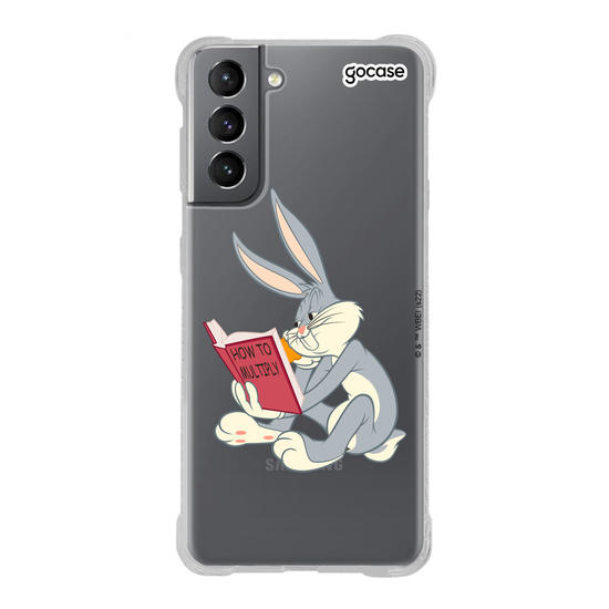 Capinha para celular Looney Tunes - Pernalonga lendo 
