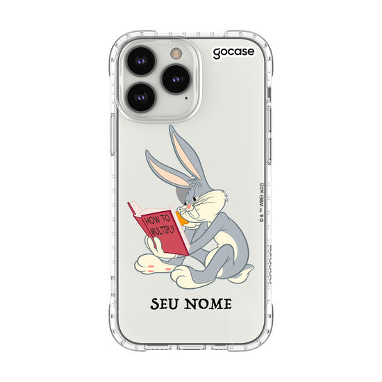 Capinha para celular Looney Tunes - Pernalonga lendo 