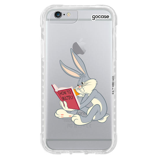 Capinha para celular Looney Tunes - Pernalonga lendo 