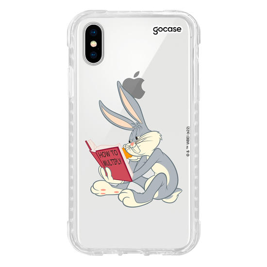 Capinha para celular Looney Tunes - Pernalonga lendo 