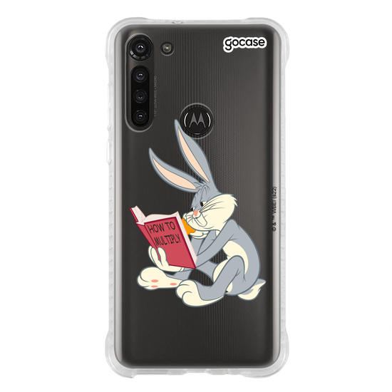 Capinha para celular Looney Tunes - Pernalonga lendo 