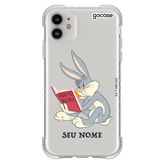 Capinha para celular Looney Tunes - Pernalonga lendo 